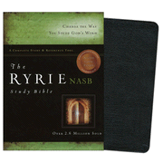 NAS Ryrie Study Bible, Bonded leather, Black, Red Letter: 9780802489128